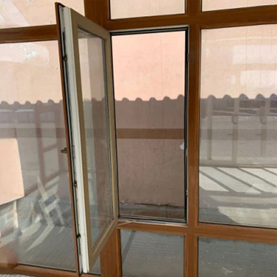 Fenêtre à châssis fixe à double couche d&#39;unité de verre isolée UPVC
