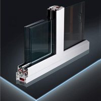 Profils UPVC avec certificat CE pour fenêtres et portes coulissantes en plastique Profilés de portes et fenêtres coulissantes en PVC à trois / doubles voies