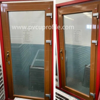 Portes coulissantes en verre intérieures de porte à battants en PVC