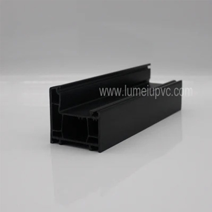 Profils UPVC de couleur noire pour fenêtre d'image