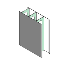 Profils de coffrage permanent PVC Profils d'extrusion plastique Extrusion rigide pour mur de béton